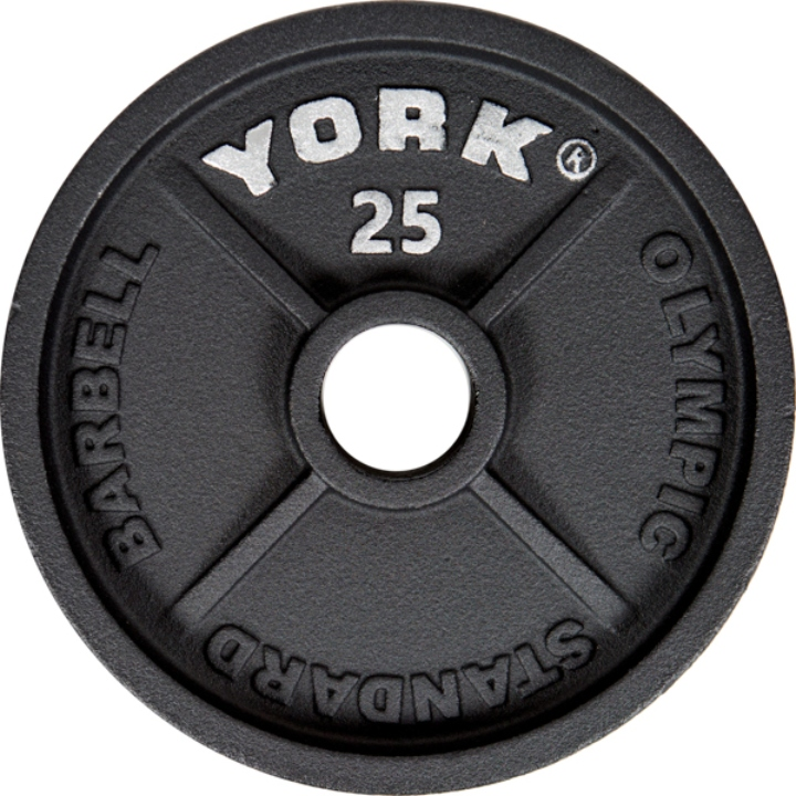 York Barbell 2″ Cast Iron Olympic Weight Plate