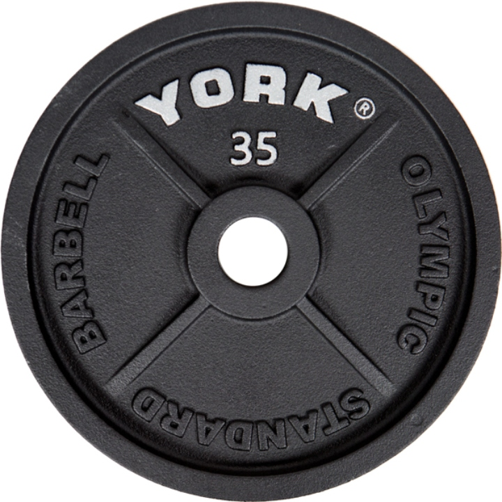 York Barbell 2″ Cast Iron Olympic Weight Plate