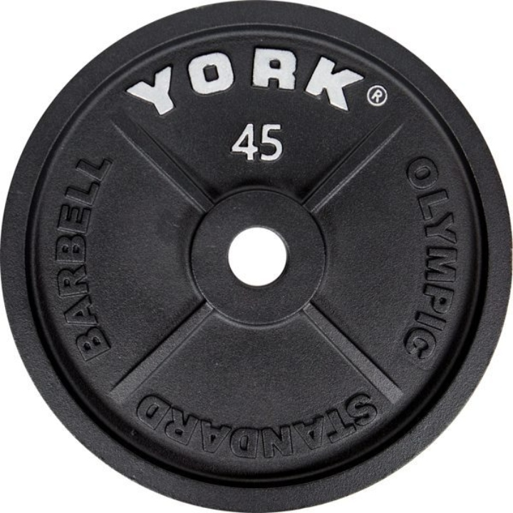 York Barbell 2″ Cast Iron Olympic Weight Plate